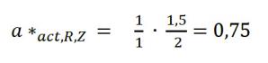 a*act,R,Z =0,75