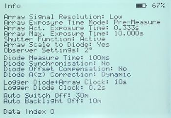 The measurement parameters protocol is saved together with a measurement data file The measurement parameters protocol is saved together with a measurement data file