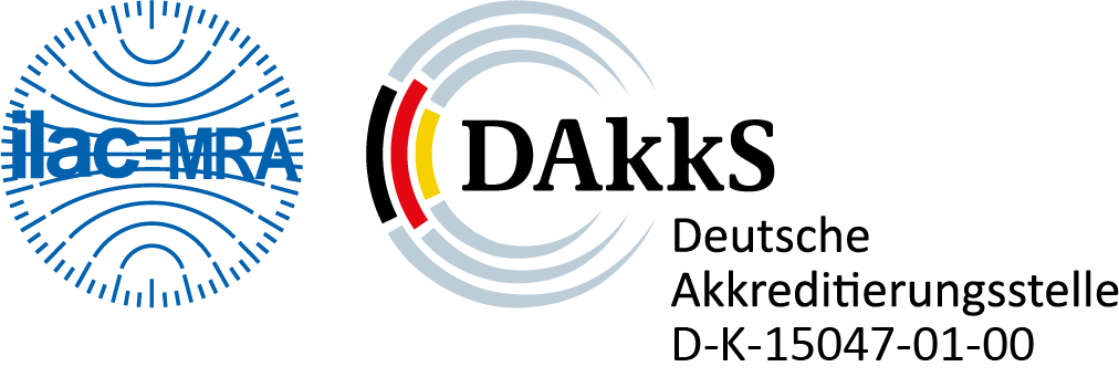 Logo of the Deutsche Akkreditierungsstelle D-K-15047-01-00 Deutsche Akkreditierungsstelle D-K-15047-01-00
