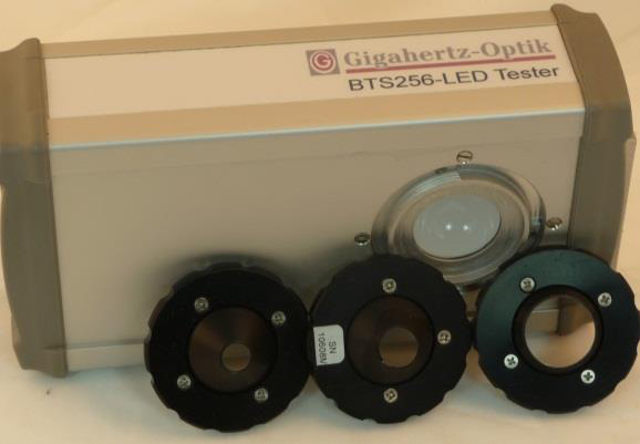 BTS256-LED tester - three different conical adapters 