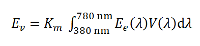 photometric quantity illuminance Ev