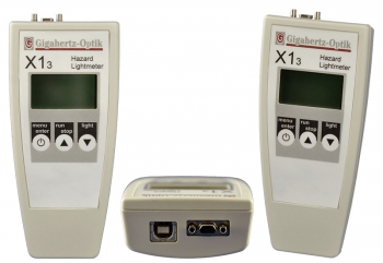 Gigahertz-Optik X1-3 display unit is one of the most compact and ergonomically styled multi-channel light meters available. Gigahertz-Optik X1-3 display unit is one of the most compact and ergonomically styled multi-channel light meters available.