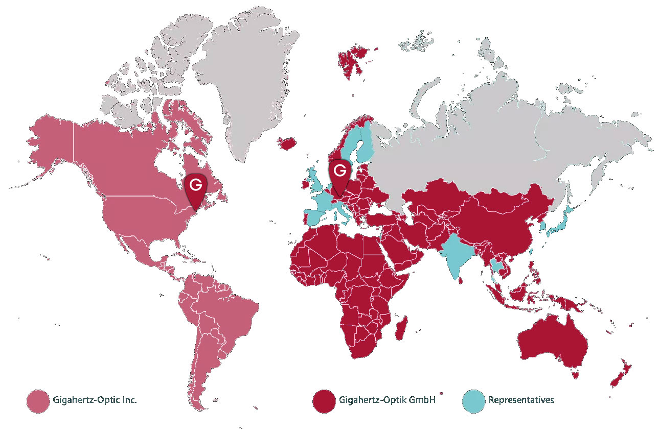 Kalibrierlabor in den USA und Deutschland für optische Größen